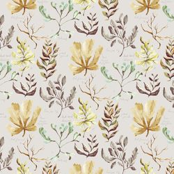 Leaves Fabric, Fabric with Leaves, Botanical Fabric, Upholstery Fabric, Fabric for Curtains, Fabric with Leaves