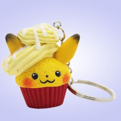 Pikachu keychain charm for girls, keychains for backpack, pokemon keyring