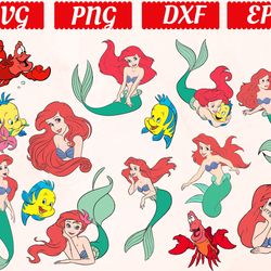 Digital Download, Layered SVG The Little Mermaid, The Little Mermaid svg, The Little Mermaid clipart