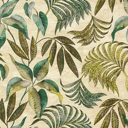 Leaves Fabric, Fabric with Big Leaves, Cotton Fabric, Botanical Fabric, Leaf Fabric