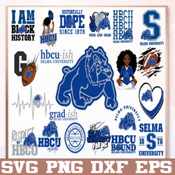 bundle 21 files selma college football team svg, selma college svg, hbcu team svg, mega bundle, designs, cricut