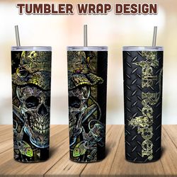 Fishing Reaper Tumbler Design, Skinny Tumbler Sublimation Designs, Fishing Tumbler, Tumbler Wrap PNG Digital Download
