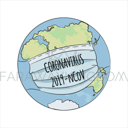 coronavirus world health earth human epidemic danger vector