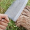Berdella Damascus Steel Serbian Cleaver Knifejpg
