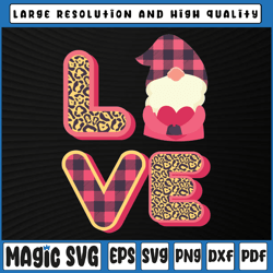 love gnome valentines day png, love valentine gnomes heart png valentine's day, digital download
