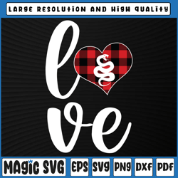 rattlesnake lover buffalo plaid png, love rattlesnake valentine png, valentine's day, digital download