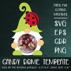 Gnome and Ladybug | Candy Dome Template