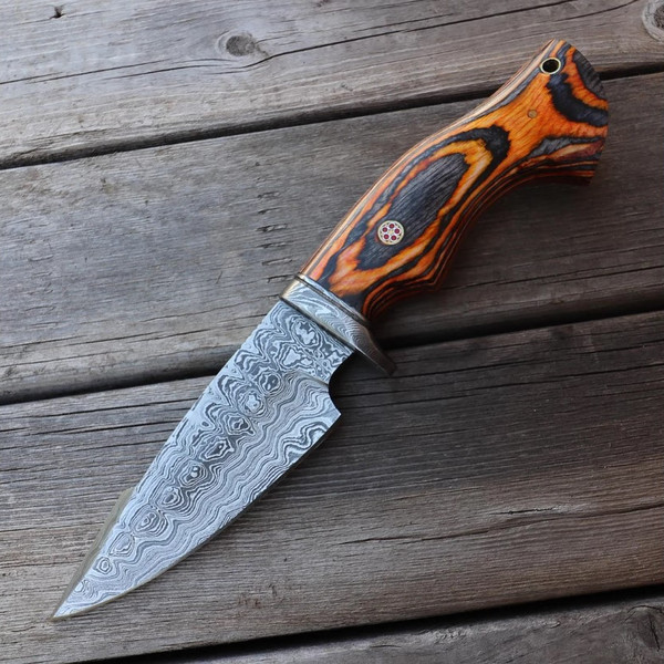 Fear of The Dark Damascus Steel Fixed Blade Knife i usa.jpg
