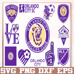 bundle 12 styles mls orlando city soccer team  svg, orlando city svg, mls teams svg, mls svg, png, dxf, eps