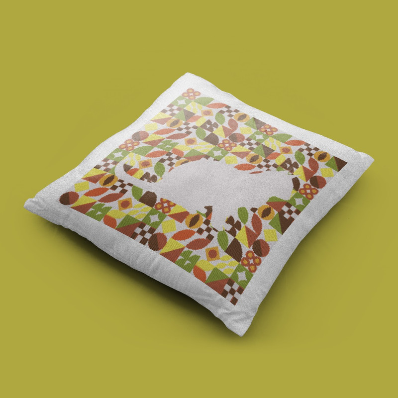 2 Cross stitch pattern sitting cat inside boho autumn modern abstract style pattern.jpg