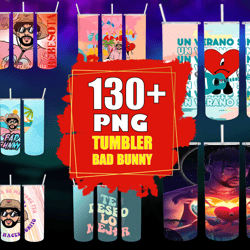 130  bad bunny png bundle,  bad bunny png, tumbler bad bunny png, file cut digital download