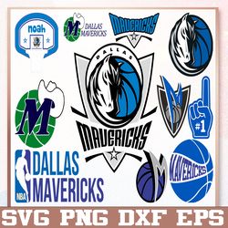 Bundle 11 Files Dallas Mavericks Basketball Team svg, Dallas Maverick svg, NBA Teams Svg, NBA Svg, Png, Dxf, Eps