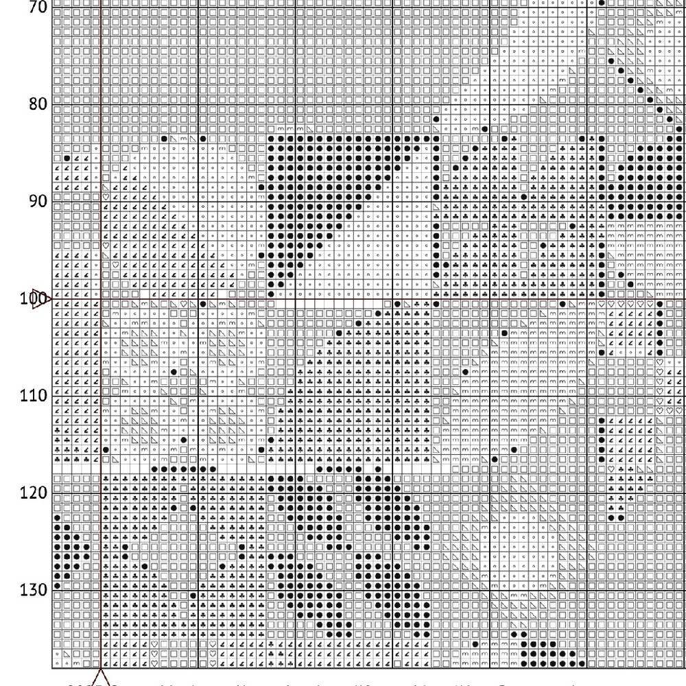 7 Cross stitch pattern sitting cat in boho autumn modern abstract style pattern.jpg