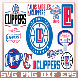 Bundle 24 Files Los Angeles Clippers Basketball Team svg, Los Angeles Clippers svg, NBA Teams Svg, NBA Svg, Png, Dxf