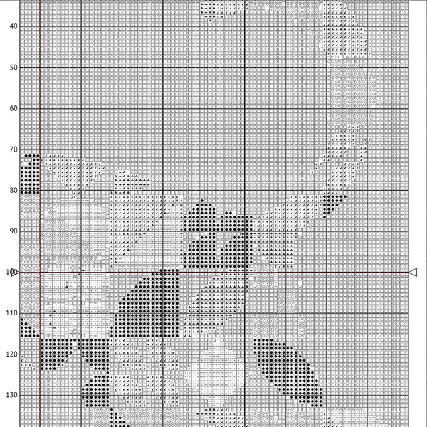 10 Cross stitch pattern walking cat in boho autumn modern abstract style pattern.jpg
