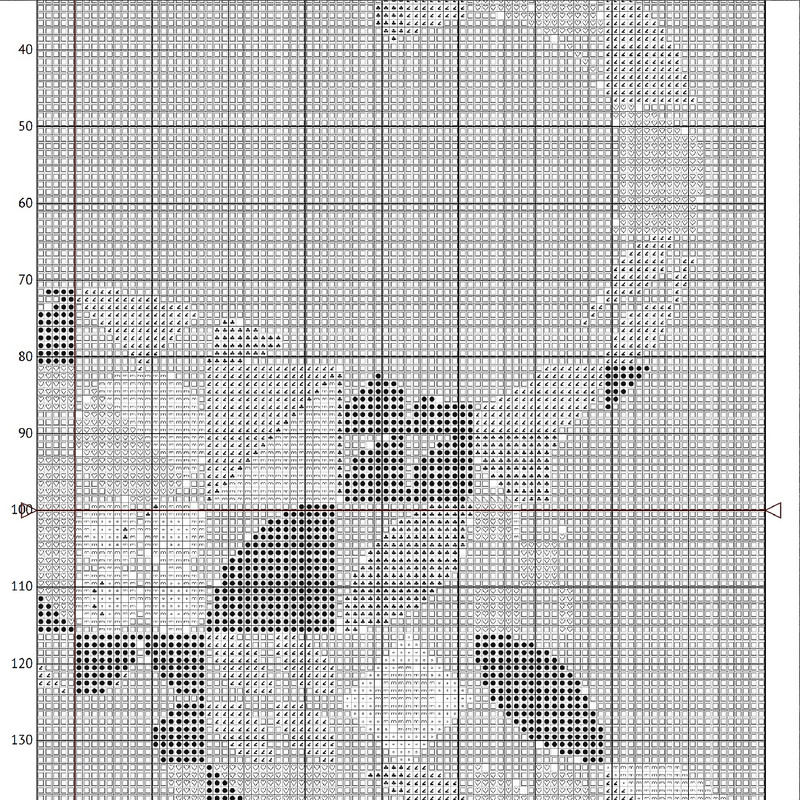 10 Cross stitch pattern walking cat in boho autumn modern abstract style pattern.jpg