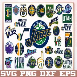 Bundle 31 Files Utah Jazz Basketball Team svg, Utah Jazz svg, NBA Teams Svg, NBA Svg, Png, Dxf, Eps, Instant Download