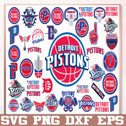 Bundle 40 Files Detroit Pistons Basketball Team Svg, Detroit Pistons svg, NBA Teams Svg, NBA Svg, Png, Dxf, Eps
