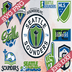bundle 12 styles mls seattle sounders fc soccer team svg, seattle sounders fc svg, mls teams svg, mls svg, png, dxf, eps