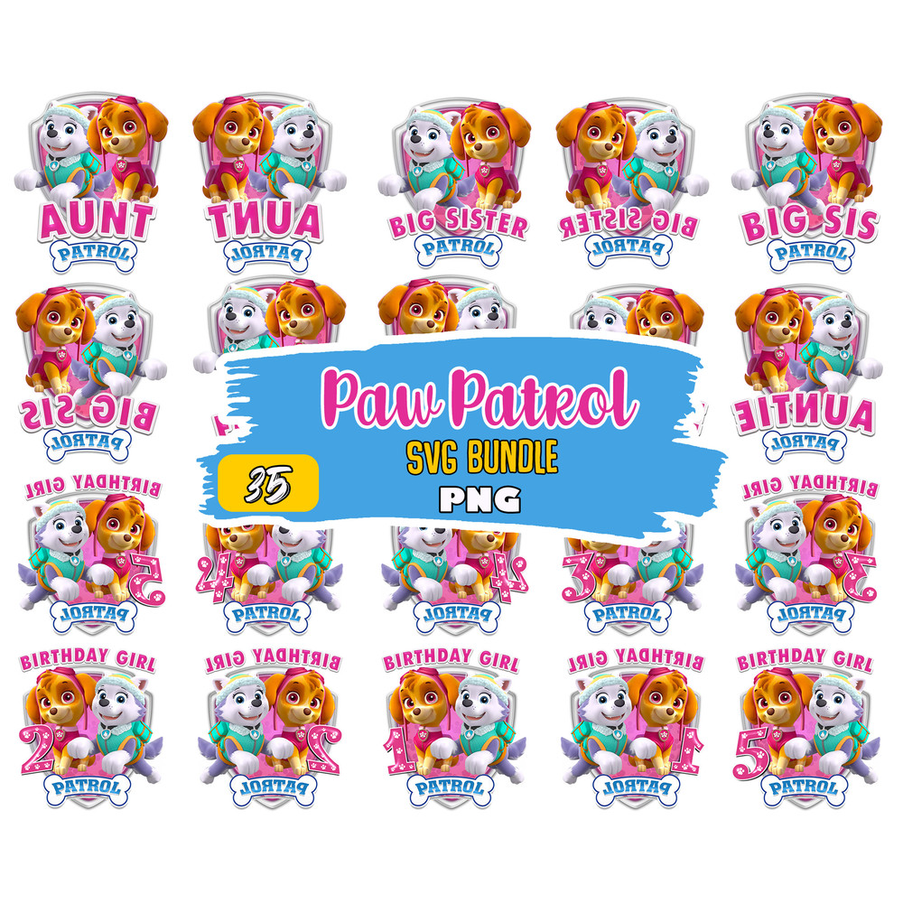 Birthday Boy Digital File PNG, Paw patrol bundle birthday png, Paw Patrol png, Instant Download.jpg