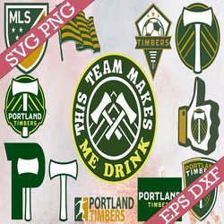 bundle 12 styles mls portland timbers soccer team svg, portland timbers svg, mls teams svg, mls svg, png, dxf, eps, inst