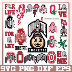 Bundle 15 Files Ohio State Buckeyes Football Team svg, Ohio State Buckeyes svg, N C A A Teams svg, N C A A Svg, Png