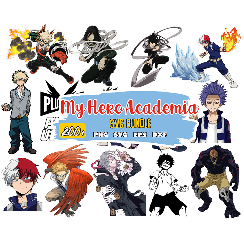 My Hero Academia Svg Bundle, Academia Svg, Anime Svg, Instant Download.jpg