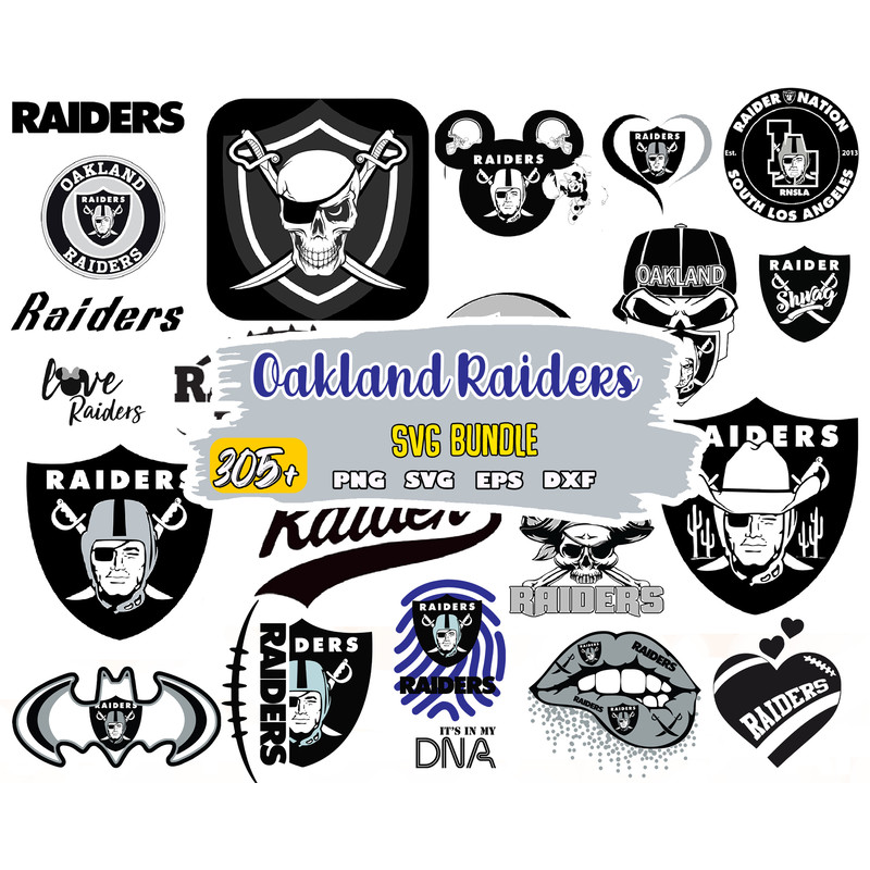 Oakland Raiders bundle svg, Oakland Raiders svg, NFL svg, png, dxf, eps digital file.jpg