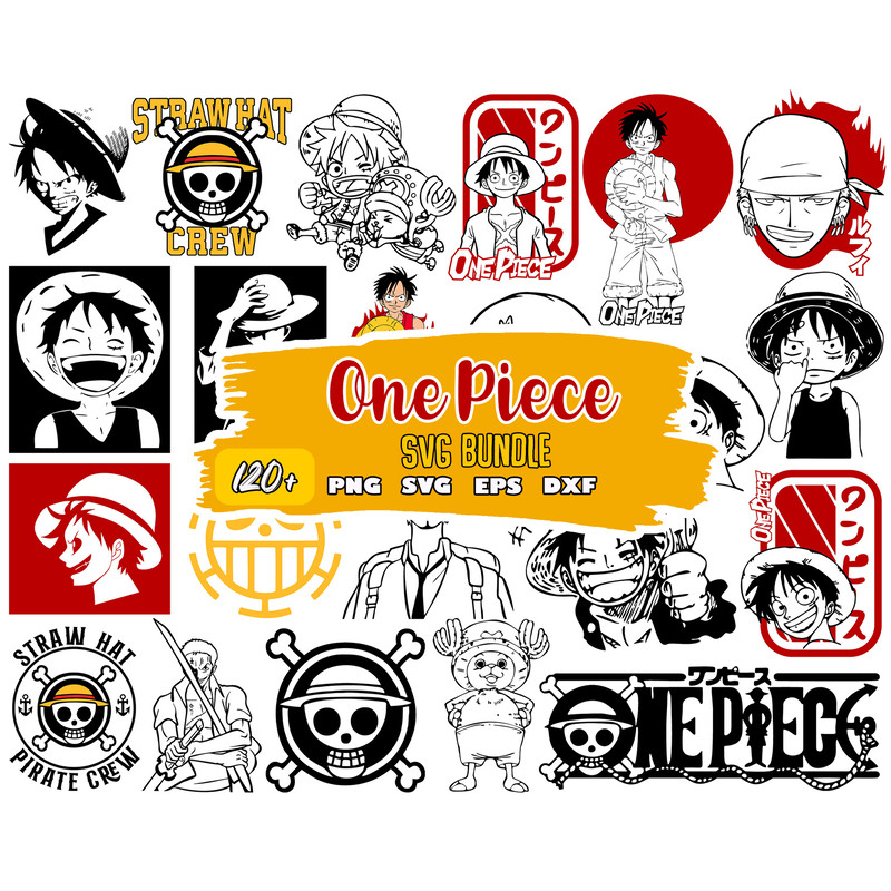 One Piece, Anime Bundle, One Piece Characters, Japanese SVG, PNG,EPS.jpg