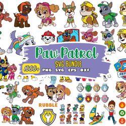 paw patrol bundle svg, paw patrol svg, paw patrol clipart, cartoon svg, instant download