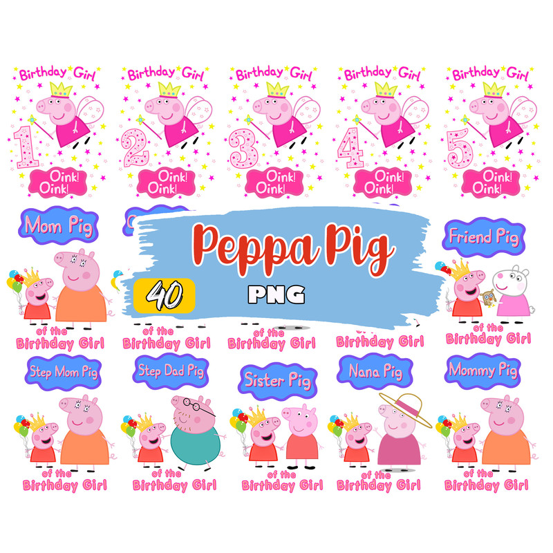 peppa pig png, Family peppa pig png, peppa pig clipart, Digital download.jpg