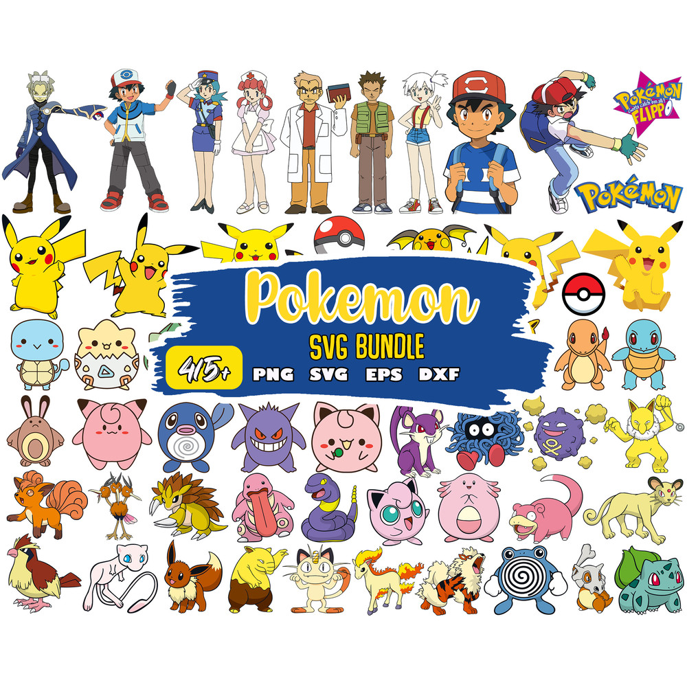 pokemon svg, pokemon png bundle, pokemon clipart, pikachu svg, pokemon font.jpg