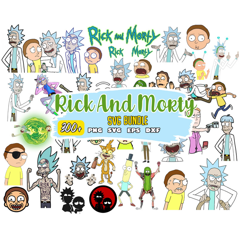 Rick And Morty Svg Bundle, Cartoon Svg, Morty Svg, Rick Sanchez Svg, Morty Smith Svg.jpg