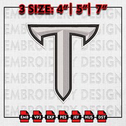Troy Trojans Embroidery file, NCAAF teams Embroidery Designs, College Football, Machine Embroidery