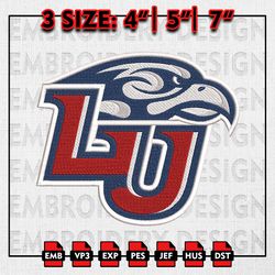 Liberty Flames Embroidery file, NCAAF teams Embroidery Designs, College Football, Machine Embroidery