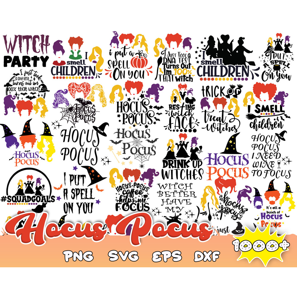 1000 Hocus Pocu SVG Bundle , Sandersonn Svg, Sandersonn Sisterss SVG, Cricut, Hocus Pocu Clipart, Halloween svg, Silhouette Cut Files.jpg