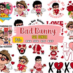 valentine bad bunny svg, bad bunny valentines png, un san valentin sin ti png, valentines benito png