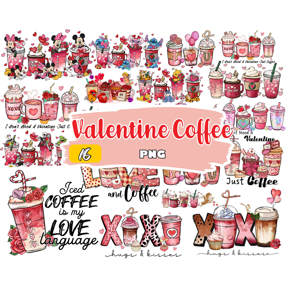 Valentine's day PNG, Valentines coffee bundle, Valentine sublimation Design Digital Download.jpg
