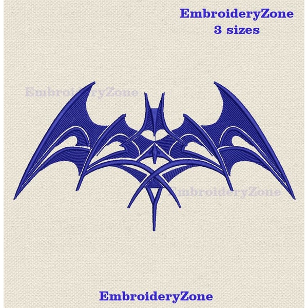 Logo Batman embroidery design, tribal Batman machine embroid | Inspire ...