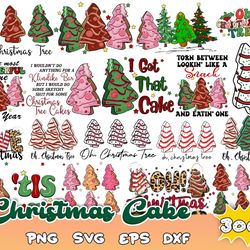 300 christmas tree cakes svg, little debbie cakes svg, little debbie svg, christmas svg, christmas cake svg, svg file, p