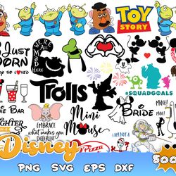 5000 bundle svg png dxf, cricut mickey minnie svg, frozen svg, disney svg cricut printable clipart silhouette