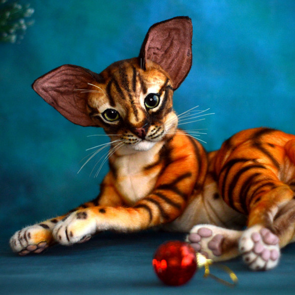 bengal oriental cats- Art dolls animals (4).png