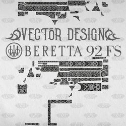 VECTOR DESIGN Beretta 92 FS "Candy skulls"