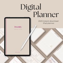 2023 Digital Planner - Digital Planning, Dated Planner, Notability Planner, Minimal Planner, iPad Planner, Journal