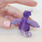 Cute Baby Purple Dragon Animal Figurine in Fantasy Style, Miniature Dragon Sculpture  3.jpeg