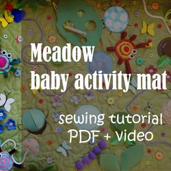 Meadow Baby activity mat. PDF tutorial video