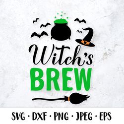 witch's brew svg. halloween quote design