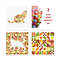 Cover 3 Cross stitch patterns sitting cat and walking cat in boho autumn modern abstract style pattern.png