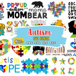 autism svg bundle, autism awareness svg, autism quote svg, au-some svg, autism mom svg, puzzle svg