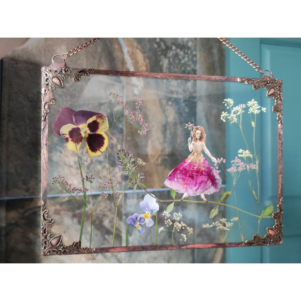 Fairy-stained-glass-Pressed Flower-in-glass-DIY-Vintage-frame-Flower-Fairy-art-4.jpg